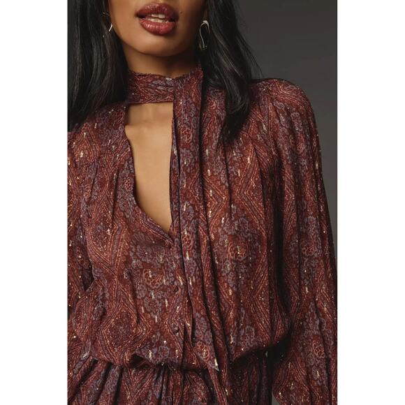 PAIGE CLEOBELLE LONG SLEEVE MINI DRESS - Picture 4 of 9